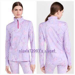Loveshackfancy Bogner Love Base layer Margo Base layer Top Zip Hibiscus Lilac